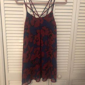 Red and Blue Flower dress